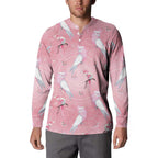 Galah and Gumblossoms Australia Button Sweatshirt Seamless Style Aboriginal Art