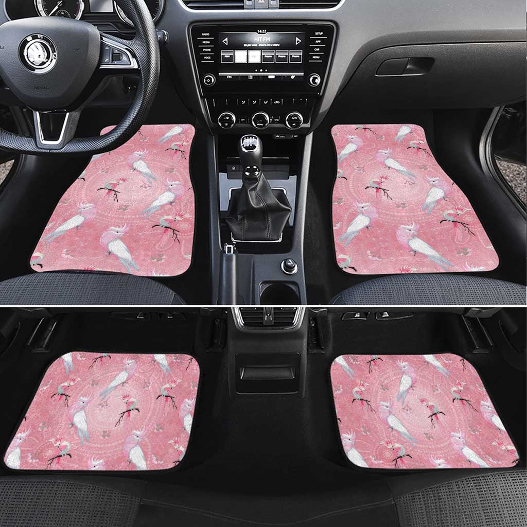Galah and Gumblossoms Australia Car Mats Seamless Style Aboriginal Art
