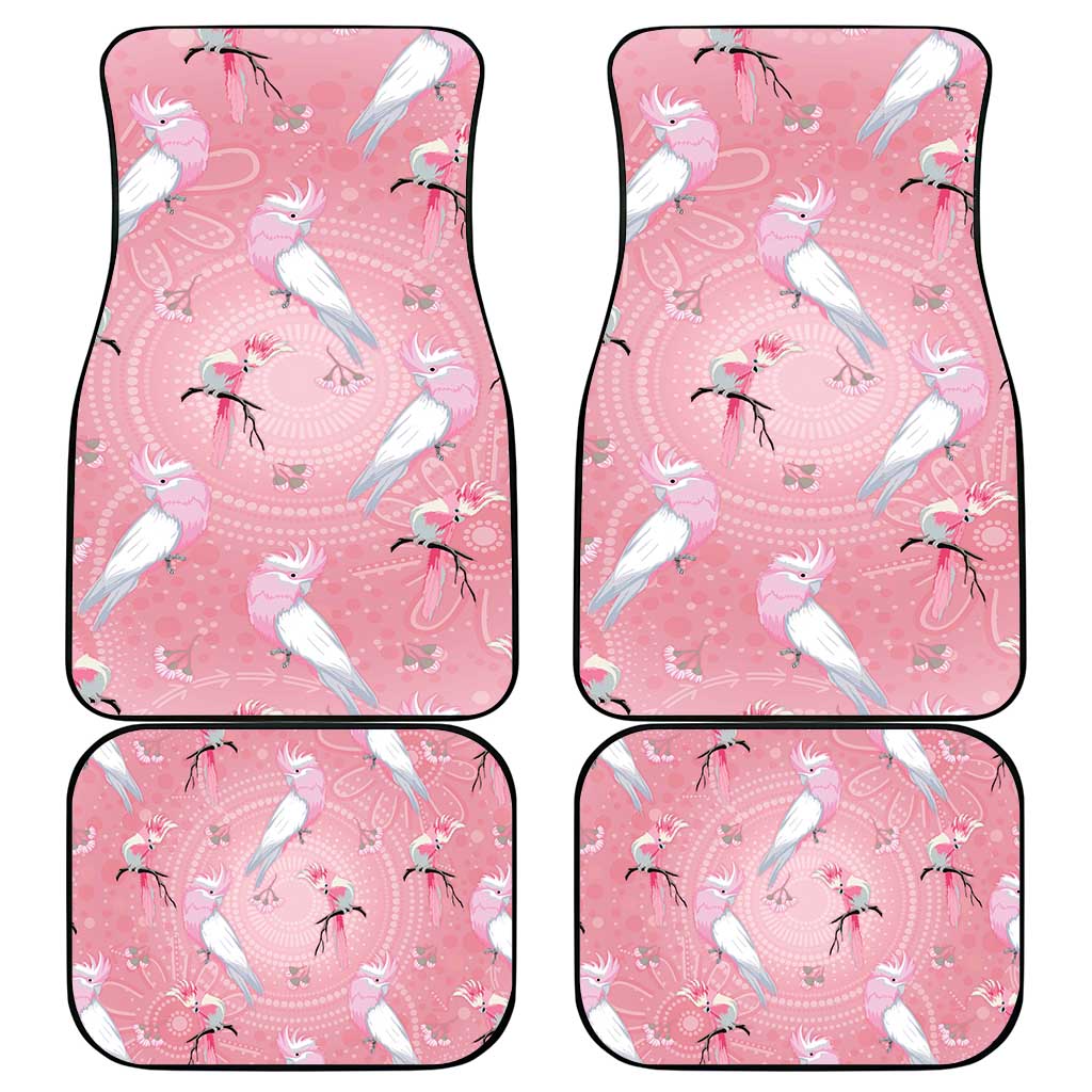 Galah and Gumblossoms Australia Car Mats Seamless Style Aboriginal Art