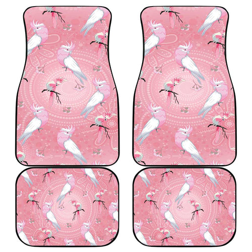 Galah and Gumblossoms Australia Car Mats Seamless Style Aboriginal Art