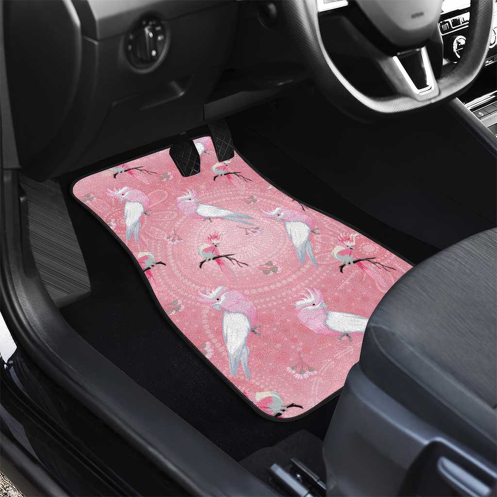 Galah and Gumblossoms Australia Car Mats Seamless Style Aboriginal Art