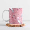 Galah and Gumblossoms Australia Ceramic Mug Seamless Style Aboriginal Art - Aussie Hoodie