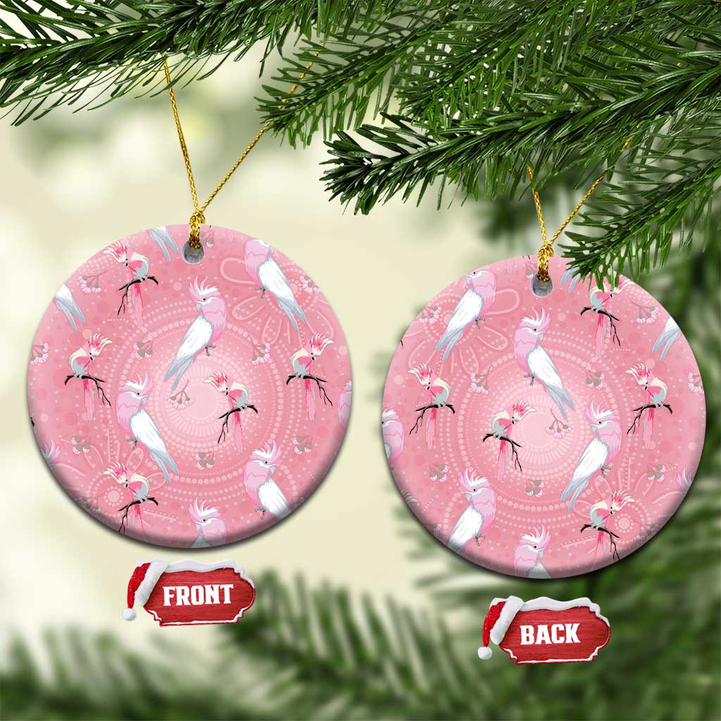 Galah and Gumblossoms Australia Ceramic Ornament Seamless Style Aboriginal Art - Aussie Hoodie