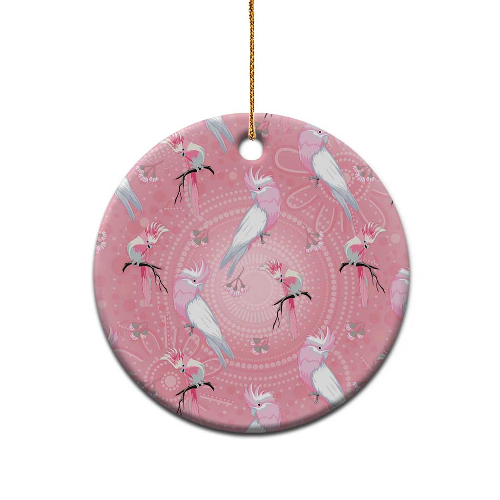 Galah and Gumblossoms Australia Ceramic Ornament Seamless Style Aboriginal Art - Aussie Hoodie