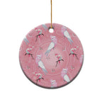 Galah and Gumblossoms Australia Ceramic Ornament Seamless Style Aboriginal Art - Aussie Hoodie