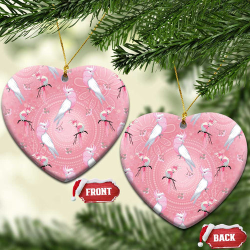 Galah and Gumblossoms Australia Ceramic Ornament Seamless Style Aboriginal Art - Aussie Hoodie