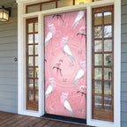 Galah and Gumblossoms Australia Door Cover Seamless Style Aboriginal Art - Aussie Hoodie