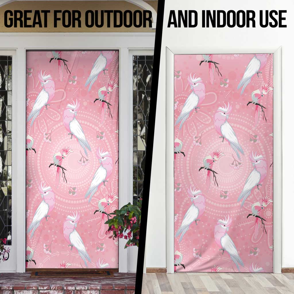 Galah and Gumblossoms Australia Door Cover Seamless Style Aboriginal Art - Aussie Hoodie