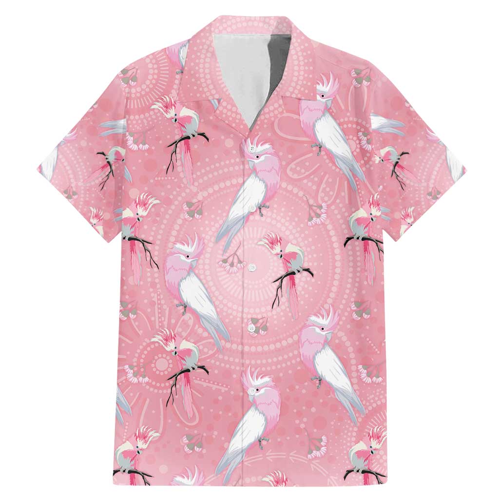 Galah and Gumblossoms Australia Family Matching Mermaid Dress and Hawaiian Shirt Seamless Style Aboriginal Art