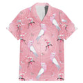 Galah and Gumblossoms Australia Family Matching Mermaid Dress and Hawaiian Shirt Seamless Style Aboriginal Art