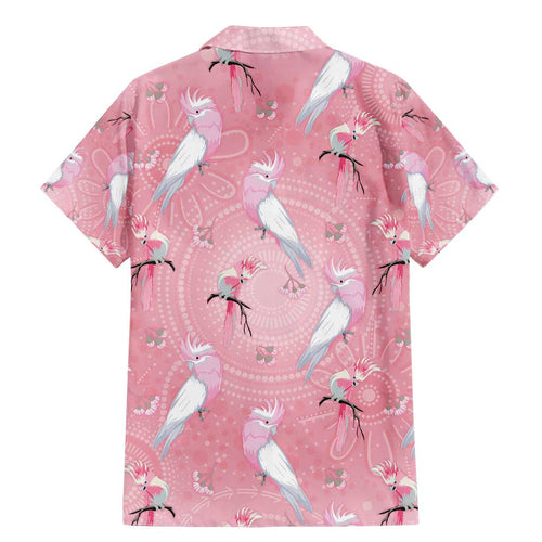 Galah and Gumblossoms Australia Family Matching Mermaid Dress and Hawaiian Shirt Seamless Style Aboriginal Art