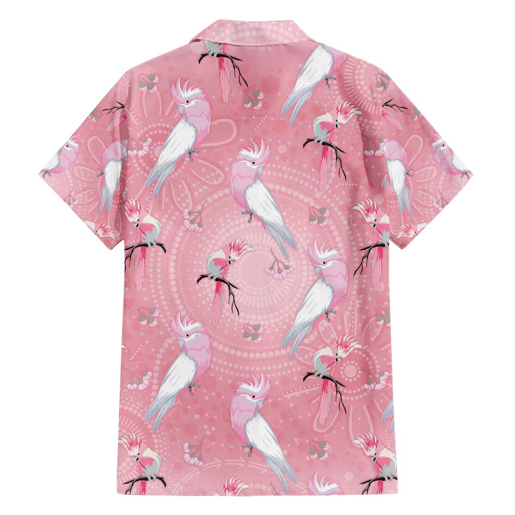 Galah and Gumblossoms Australia Family Matching Summer Maxi Dress and Hawaiian Shirt Seamless Style Aboriginal Art