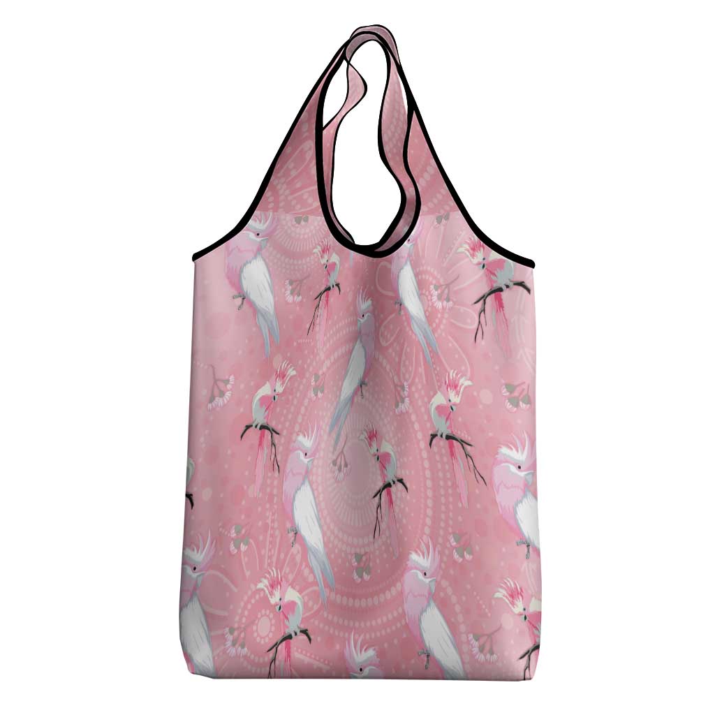 Galah and Gumblossoms Australia Grocery Bag Seamless Style Aboriginal Art
