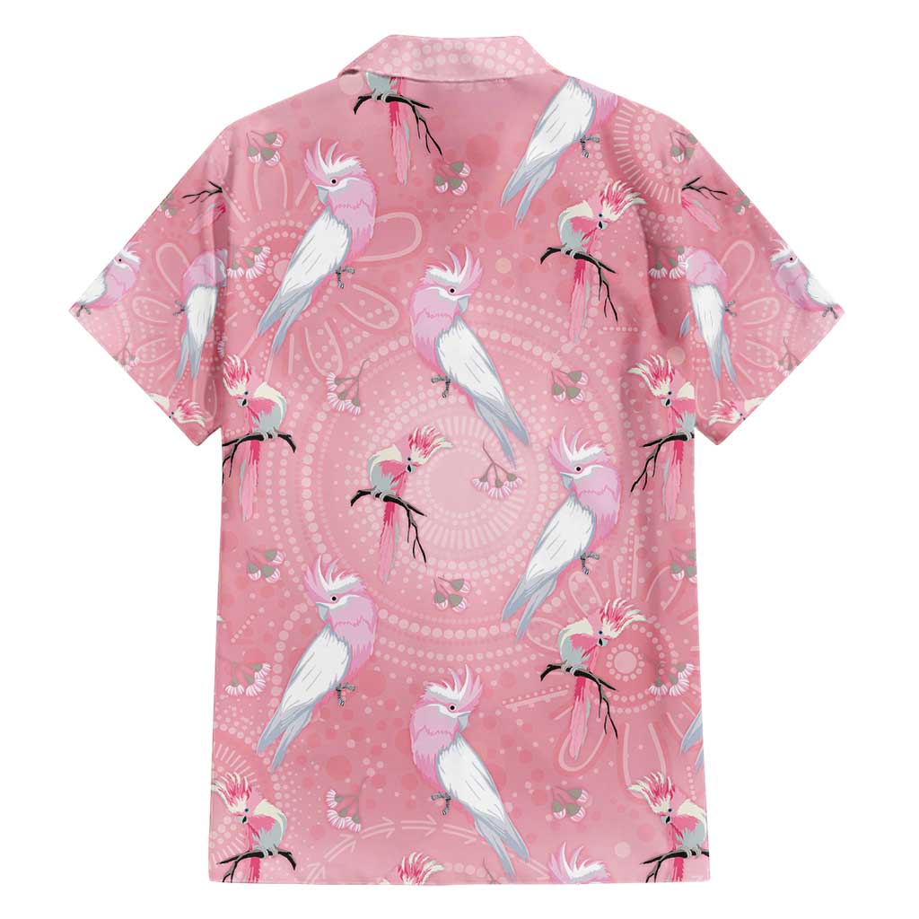 Galah and Gumblossoms Australia Hawaiian Shirt Seamless Style Aboriginal Art