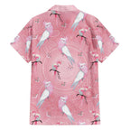 Galah and Gumblossoms Australia Hawaiian Shirt Seamless Style Aboriginal Art