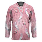 Galah and Gumblossoms Australia Hockey Jersey Seamless Style Aboriginal Art - Aussie Hoodie