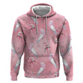 Galah and Gumblossoms Australia Hoodie Seamless Style Aboriginal Art