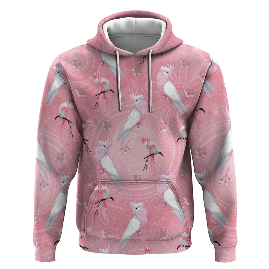 Galah and Gumblossoms Australia Hoodie Seamless Style Aboriginal Art