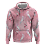 Galah and Gumblossoms Australia Hoodie Seamless Style Aboriginal Art