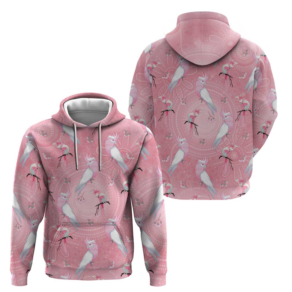 Galah and Gumblossoms Australia Hoodie Seamless Style Aboriginal Art