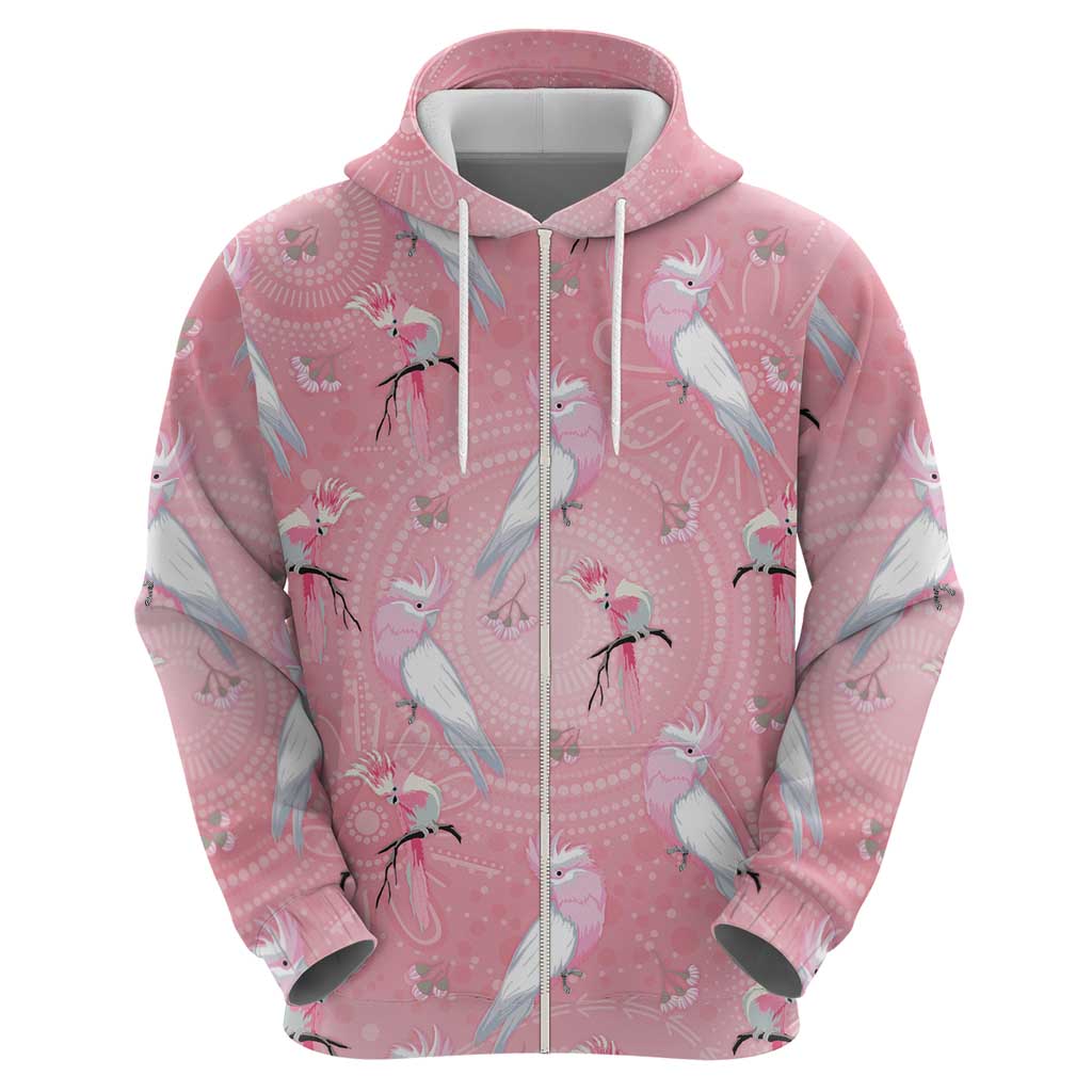 Galah and Gumblossoms Australia Hoodie Seamless Style Aboriginal Art