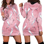 Galah and Gumblossoms Australia Hoodie Dress Seamless Style Aboriginal Art