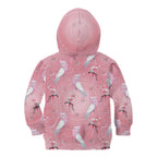 Galah and Gumblossoms Australia Kid Hoodie Seamless Style Aboriginal Art