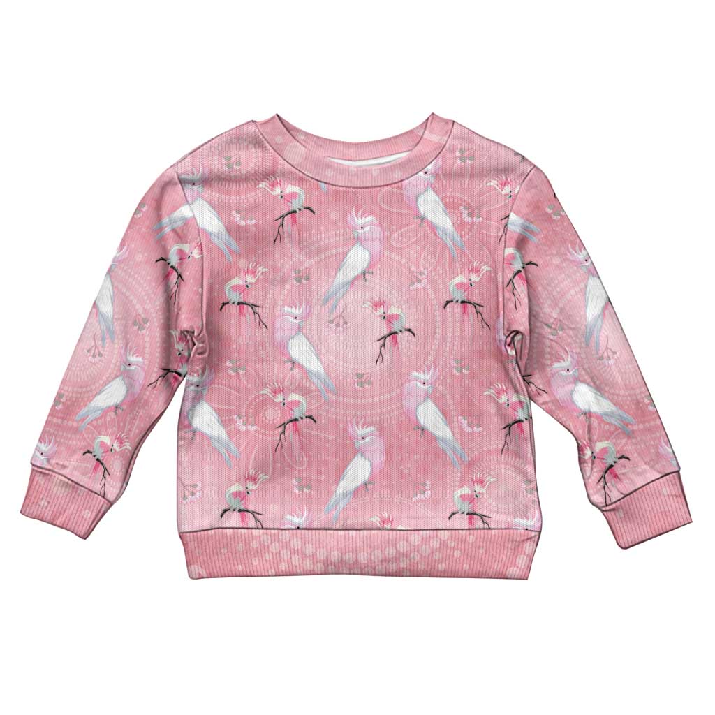 Galah and Gumblossoms Australia Kid Ugly Christmas Sweater Seamless Style Aboriginal Art - Aussie Hoodie