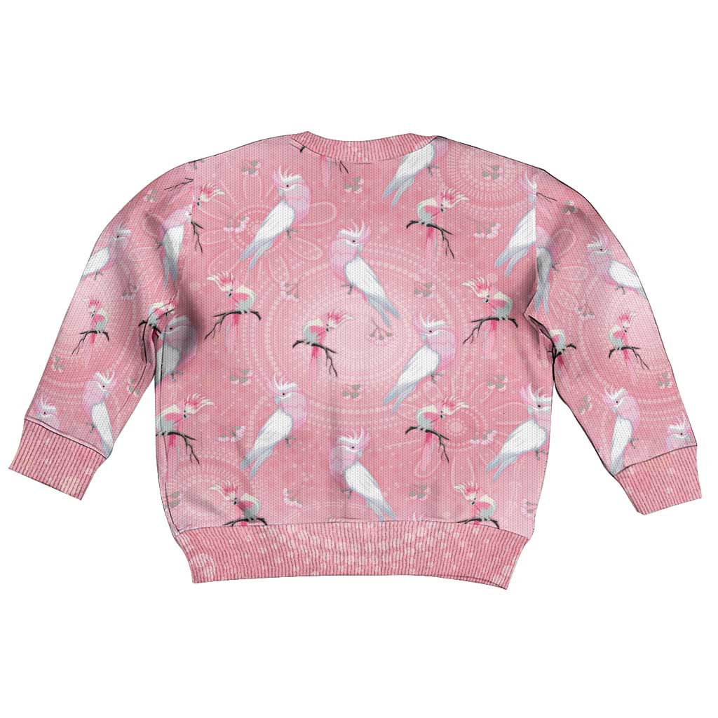 Galah and Gumblossoms Australia Kid Ugly Christmas Sweater Seamless Style Aboriginal Art - Aussie Hoodie