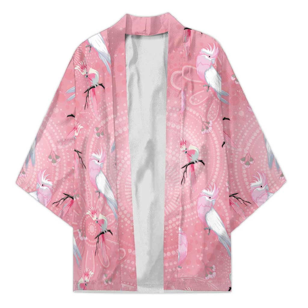 Galah and Gumblossoms Australia Kimono Seamless Style Aboriginal Art - Aussie Hoodie