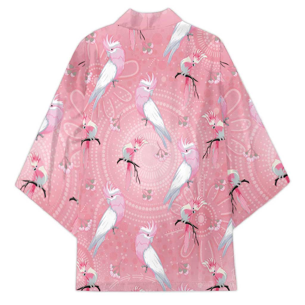 Galah and Gumblossoms Australia Kimono Seamless Style Aboriginal Art - Aussie Hoodie