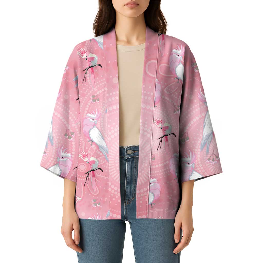 Galah and Gumblossoms Australia Kimono Seamless Style Aboriginal Art - Aussie Hoodie