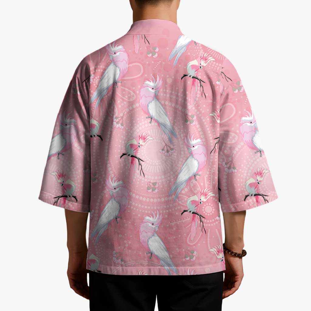 Galah and Gumblossoms Australia Kimono Seamless Style Aboriginal Art - Aussie Hoodie