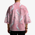 Galah and Gumblossoms Australia Kimono Seamless Style Aboriginal Art - Aussie Hoodie