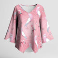 Galah and Gumblossoms Australia Kimono Sleeve Blouse Seamless Style Aboriginal Art - Aussie Hoodie