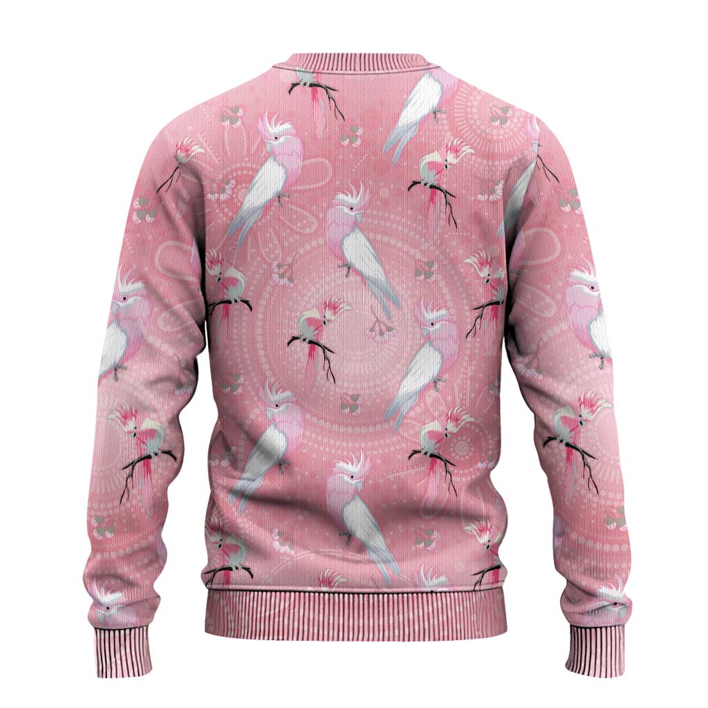 Galah and Gumblossoms Australia Ugly Christmas Sweater Seamless Style Aboriginal Art - Aussie Hoodie