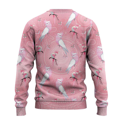Galah and Gumblossoms Australia Ugly Christmas Sweater Seamless Style Aboriginal Art - Aussie Hoodie