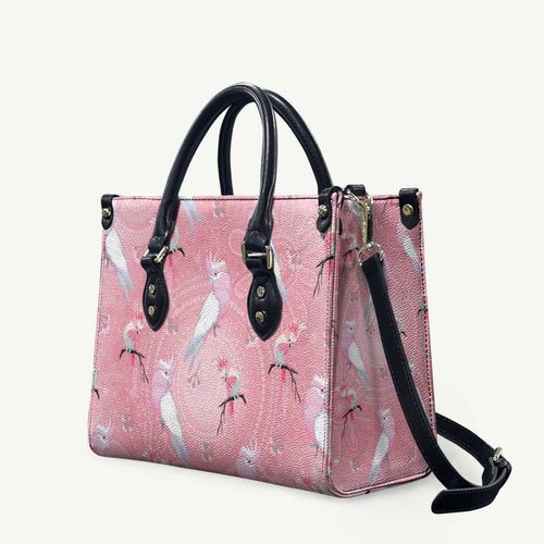 Galah and Gumblossoms Australia Leather Bag Seamless Style Aboriginal Art - Aussie Hoodie