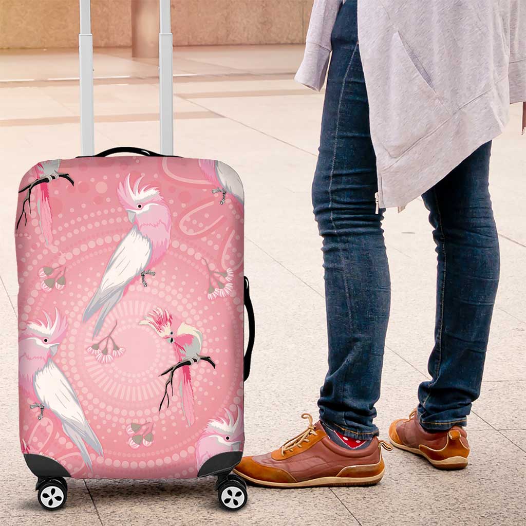 Galah and Gumblossoms Australia Luggage Cover Seamless Style Aboriginal Art