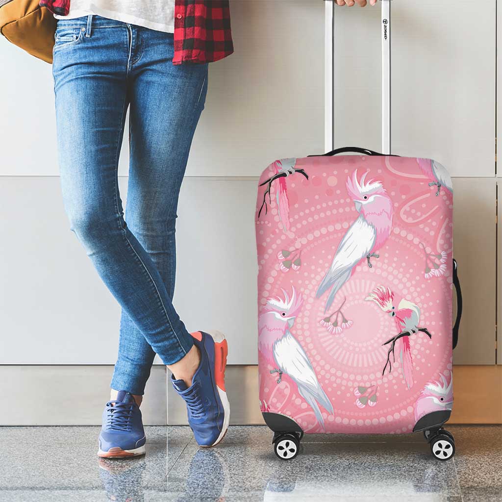 Galah and Gumblossoms Australia Luggage Cover Seamless Style Aboriginal Art