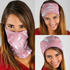 Galah and Gumblossoms Australia Neck Gaiter Seamless Style Aboriginal Art - Aussie Hoodie