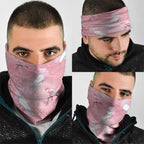 Galah and Gumblossoms Australia Neck Gaiter Seamless Style Aboriginal Art - Aussie Hoodie