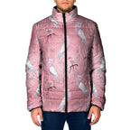 Galah and Gumblossoms Australia Padded Jacket Seamless Style Aboriginal Art - Aussie Hoodie