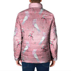 Galah and Gumblossoms Australia Padded Jacket Seamless Style Aboriginal Art - Aussie Hoodie