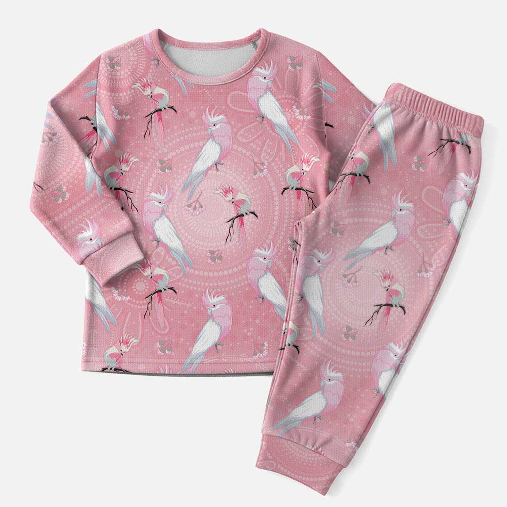 Galah and Gumblossoms Australia Christmas Pajama Set Seamless Style Aboriginal Art - Aussie Hoodie