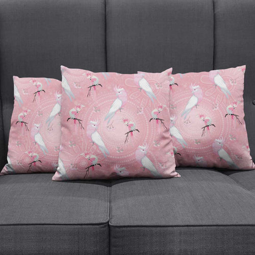 Galah and Gumblossoms Australia Pillow Cover Seamless Style Aboriginal Art - Aussie Hoodie