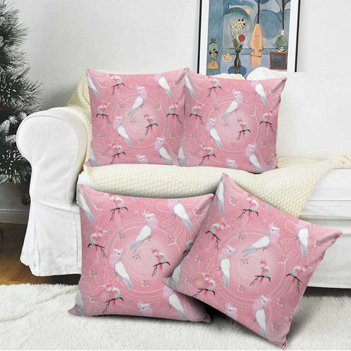 Galah and Gumblossoms Australia Pillow Cover Seamless Style Aboriginal Art - Aussie Hoodie