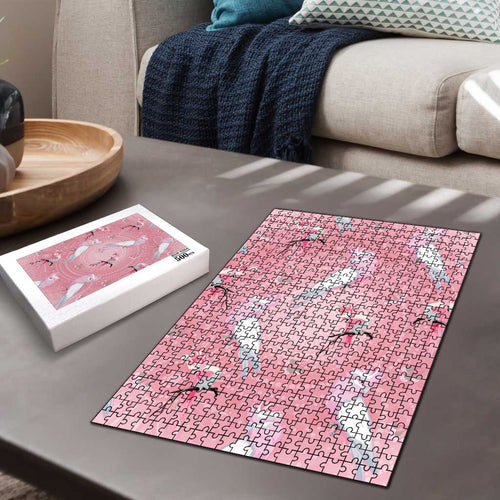 Galah and Gumblossoms Australia Puzzle Seamless Style Aboriginal Art - Aussie Hoodie