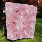 Galah and Gumblossoms Australia Quilt Seamless Style Aboriginal Art