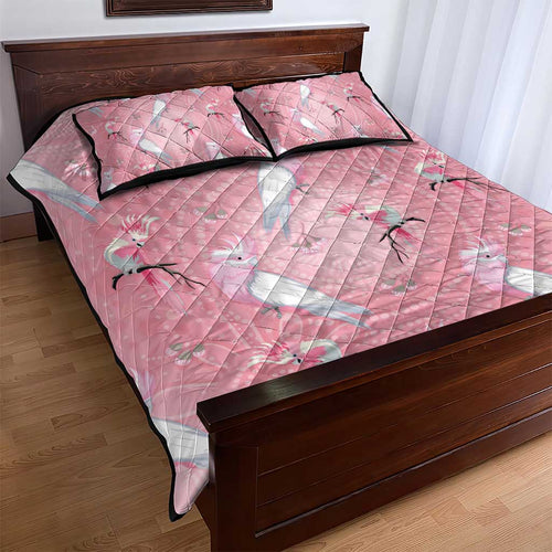 Galah and Gumblossoms Australia Quilt Bed Set Seamless Style Aboriginal Art